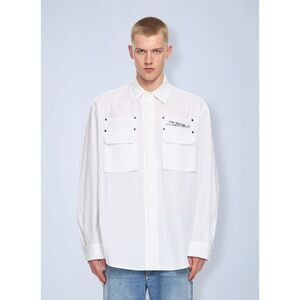 Off-White Men Type Arrow Poplin Overshirt